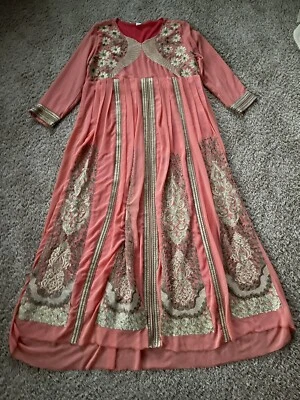 Mujeres Caftán Manga Larga Vestido de Fiesta Vestido Abaya Talla L Foto 1 de 4