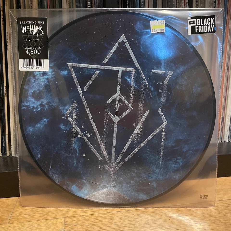 IN FLAMES Breathing Fire Live 2024 PICTURE DISC VINYL RECORD RSD Black Friday - Image 1 of 1
