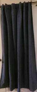 THRESHOLD DENIM BLUE TWEED BLACKOUT DRAPERY PANEL - ARUBA - 48" x 62" - Picture 1 of 7