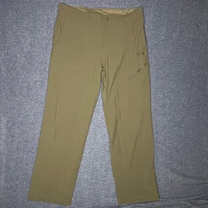 The North Face Mens Olive Green Hiking Pants 36 Outdoor Zip Pocket Stretch Zip - Picture 1 of 10