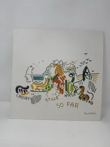 Crosby, Stills, Nash & Young So Far -Exclusive Limited Clear Vinyl LP Very Good - Picture 1 of 5