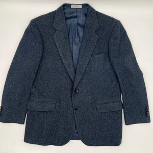 Vintage Woolrich Men's 100% Wool Herringbone Tweed Sport Coat Blazer Jacket 44R - Picture 1 of 13