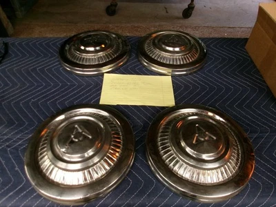 1966 DODGE D100 TRUCK/VAN 10'' DOG DISH HUBCAPS = 4 - Image 1 of 4
