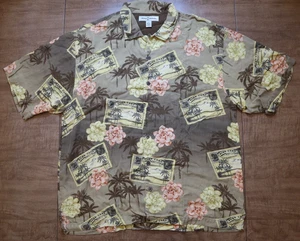 De colección Tommy Bahama Hawaiian Aloha abotonada para hombre XL 100 % algodón (A5) - Imagen 1 de 9