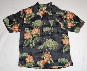 Original Island Sport HAWAIIAN LARGE Shirt Used Linen / Rayon L S/S Button-Up - Picture 1 of 8