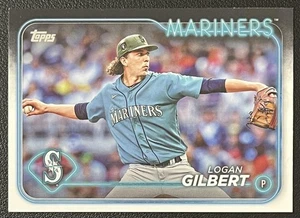 2024 Topps #556 Logan Gilbert Seattle Mariners Baseball Card - Picture 1 of 2