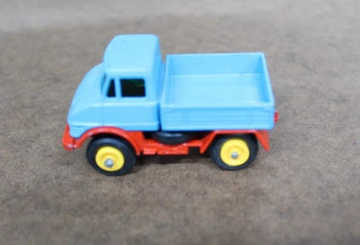 1960s Matchbox/Lesney No 49 Blue W/Red Base Unimog-Great Paint-Loose Tires - Image 1 of 4