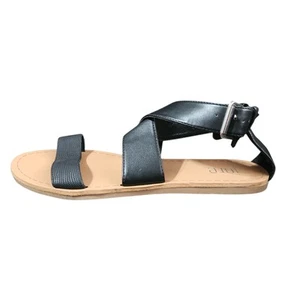 Jore Sandals Size 11 M Black Flat Ankle Strap Buckle Open Toe Shoes - Picture 1 of 9