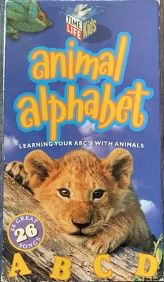 RARE! TimeLife Kids Animal Alphabet VHS Tape Partridge Films 1998 ACCEPTABLE!!!! - Image 1 of 4