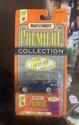 Vintage 1997 Matchbox Mercedes 500 SL Premiere Super Cars Collection Series 16 - Image 1 of 2