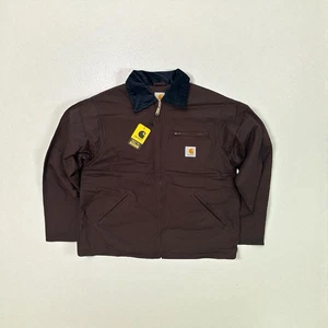 Carhartt Rework detroit Jacket - DARK BROWN - M - Imagen 1 de 12
