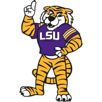 LSU Tigers Sticker NCAA Football Die Cut Laminated - Image 1 of 2