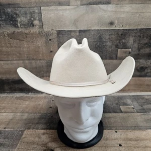 Vintage 60-70s STETSON Cowboy Hat Sz 7 Range Silver Belly 3X Beaver Western - Imagen 1 de 20