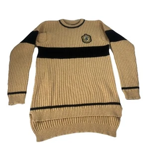 Suéter Harry Potter Juvenil XL Pullover Hufflepuff Mezcla de Lana Parche Tejido Usado en Excelente Condición - Imagen 1 de 17