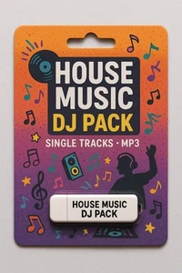 USB PEN HOUSE MUSIC SINGLE TRAKS sound pack set DJ 2025 16GB Unimixed🎶🎶🎧🎧 - Zdjęcie 1 z 1