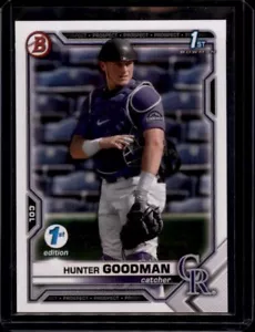 Bowman Draft 2021 1a edizione #BD66 Hunter Goodman Rockies - Foto 1 di 2