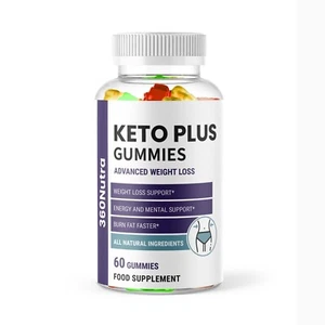 Keto Plus Gummies, Advance Weight Loss Support. 60 Gummies - 1 Month Supply - Picture 1 of 3