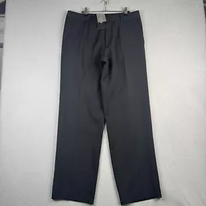 Pantalone elegante uomo Hugo Boss taglia 34x33 antracite spilla righe relax lana vergine - Foto 1 di 12