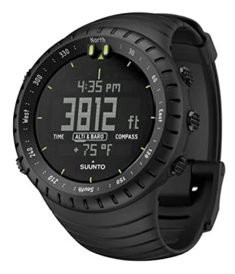 SUUNTO Core All Black SS014279010 Digital Quartz Fishing Camping Outdoor Watch - image 1 of 4