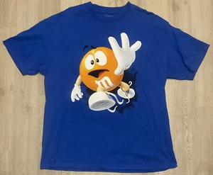 M&Ms Chocolate Candy T-Shirt XL Blue Short Sleeve Mars 2010 - Picture 1 of 9