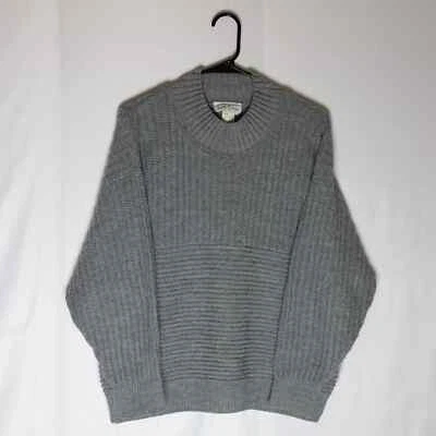 Suéter Pierre Cardin Para Hombre M Gris Rayas Manga Larga Pullover Años 90 De Colección Foto 1 de 4