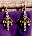 Sorrelli And Swarovski  Crystal And Coral Chandelier Earrings