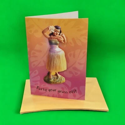 Vintage Sello Tiki Hula Niña 16 Troquelado Lani Kai Lani Luau Hawaiian Invites Foto 1 de 4