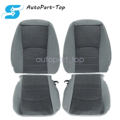 Capa de assento cinza tecido motorista e passageiro 2015 2016 para Dodge Ram 1500 2500 3500 - Imagem 1 de 4