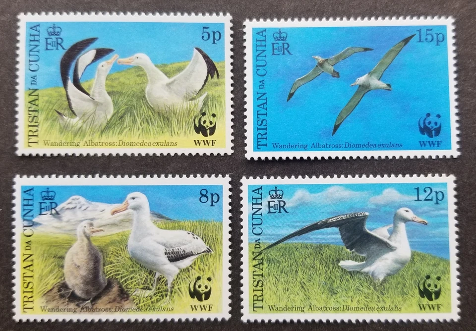 *FREE SHIP Tristan da Cunha WWF Albatross Bird 1999 Fauna (stamp) MNH *see scan - Изображение 1 из 4