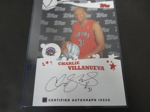 2005/06 Topps Rookie Photo Shoot Charlie Villanueva 10x14 Photo Certified Auto - Picture 1 of 1