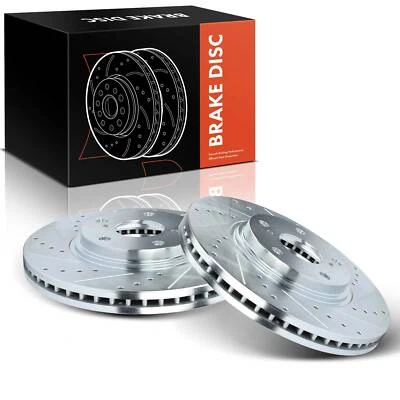 2x Rotores de freno delanteros perforados para Toyota Highlander Camry Lexus ES330 RX300 Foto 1 de 4