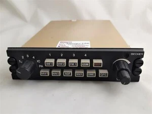 Becker AS3100-(12N)-09 Audio Panel (p/n: 879.101-921 | s/n: 1641) - Certified - Picture 1 of 5