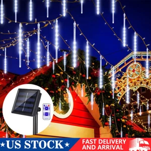 Solar Powered 288 LED Christmas Meteor Shower Lights Outdoor Tree String Lights - Picture 1 of 16