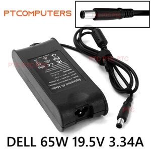 Dell 19.5V 3.34A Laptop AC Power Adapter Charger LA65NM130 LA65NS0-00 notebook - Picture 1 of 9
