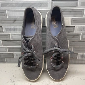 Keds Women's Kickstart Geo Jersey Charcoal Sneakers.  Size 9.5 - Picture 1 of 7