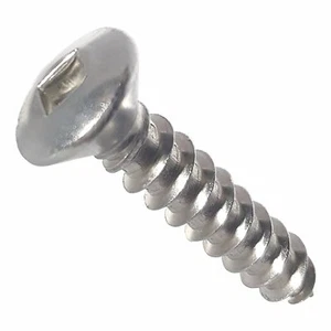 #14 Oval Head Sheet Metal Screws Stainless Steel Square Drive All Sizes - Picture 1 of 20