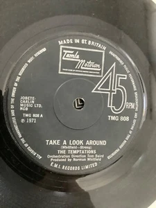 The Temptations   Take a look around.    7", Single VG+   1971. Motown - Picture 1 of 4