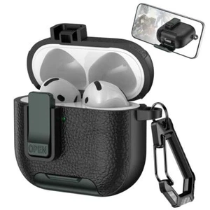 Für AirPods 4. 3. Pro 2./1. Gen Magnetische Sicherheitsschloss Hülle mit Handy Ständer - Bild 1 von 17
