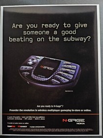N-Gage by Nokia Handheld System Console Phone Promo Ad Art Print Wall Poster