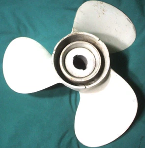 Boat Prop Right Hand 12 1/8 X 14 Aluminum RH  Pin Style - Bild 1 von 12
