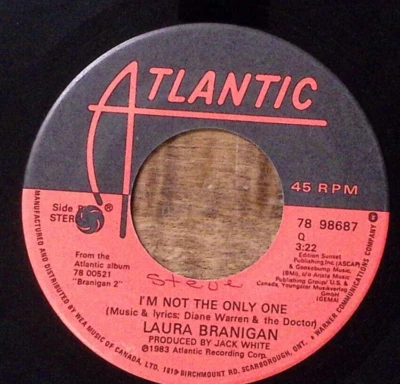 LAURA BRANIGAN SOLITAIRE/I'M NOT THE ONLY ONE ATLANTIC REC VINYL 45 53-59 - Image 1 of 3
