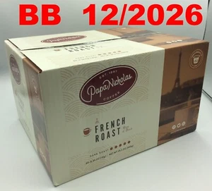 Papa Nicholas Café Keurig K-Cup Vainas, Tostado Francés, Oscuro, Caja de 80 K-Cups - Imagen 1 de 3