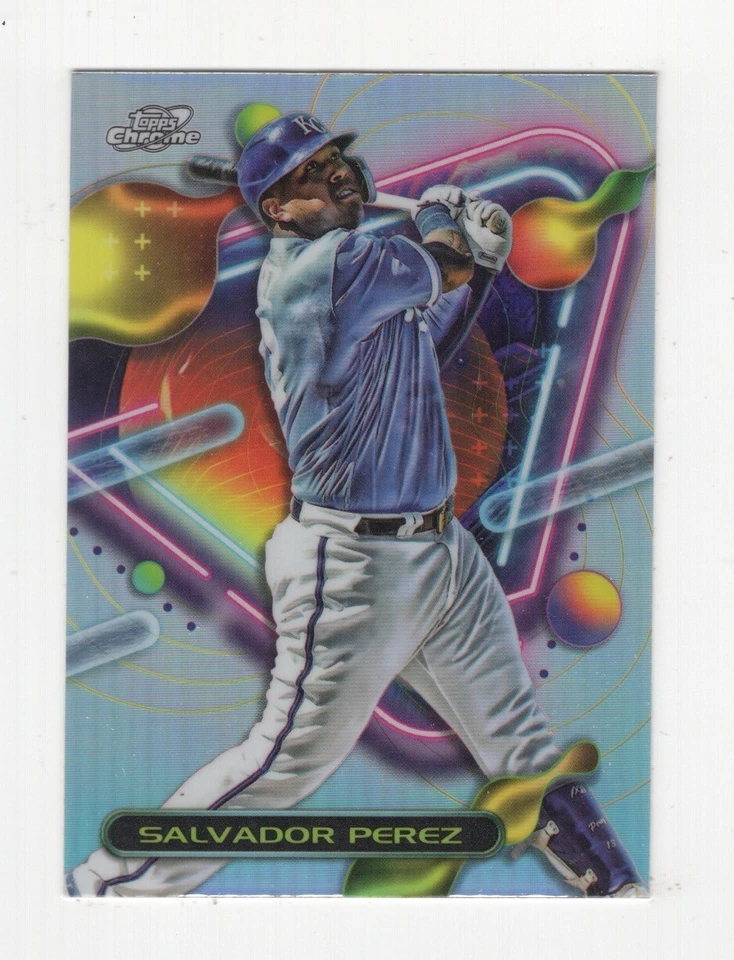 2023 TOPPS COSMIC CHROME REFRACTOR SALVADOR PEREZ KANSAS CITY ROYALS #173 - Image 1 of 1