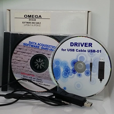 Data Acquisition Cable And Software OMEGA UPCB-01 UPCB-02 Windows 2000, 7, 8 - Image 1 of 4