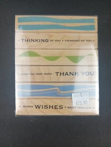 Hero Arts Stamp Set ~ Thank you, Wishes, Thinking of you. LL152, NEW - Picture 1 of 4