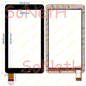 Vetro Touch screen Digitizer 7,0" XCL-S70030A-FPC1.0 Nero - Foto 1 di 1