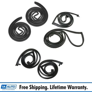 Complete Rubber Door Weatherstrip Seals Kit Set NEW for Chevy GMC Van - Picture 1 of 12