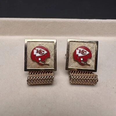 Gemelos Kansas City Chiefs DORADOS - Muy Bonitos, Alta Calidad- Logo NFL KC Chiefs  Foto 1 de 4