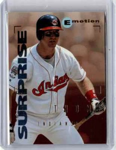 1995 SkyBox E-Motion Jim Thome Baseball Card Cleveland Indians #39