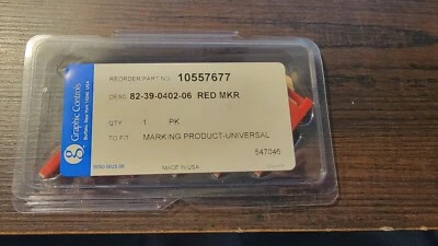 Controles gráficos 82-39-0402-06 10557677 rojo gráfico rec bolígrafo marcador paquete de 6 NUEVO Foto 1 de 4